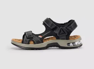 FitVille Men's UrbanStride Cushion Sandals Gentle Soul Sandals