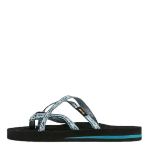 Olowahu Green Female Leather Flip Flops