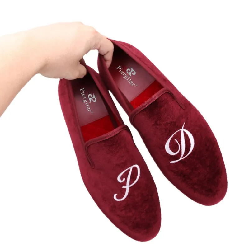 Embroidery British Style Classic Moccasins Shoes Wearing Slippers In Public