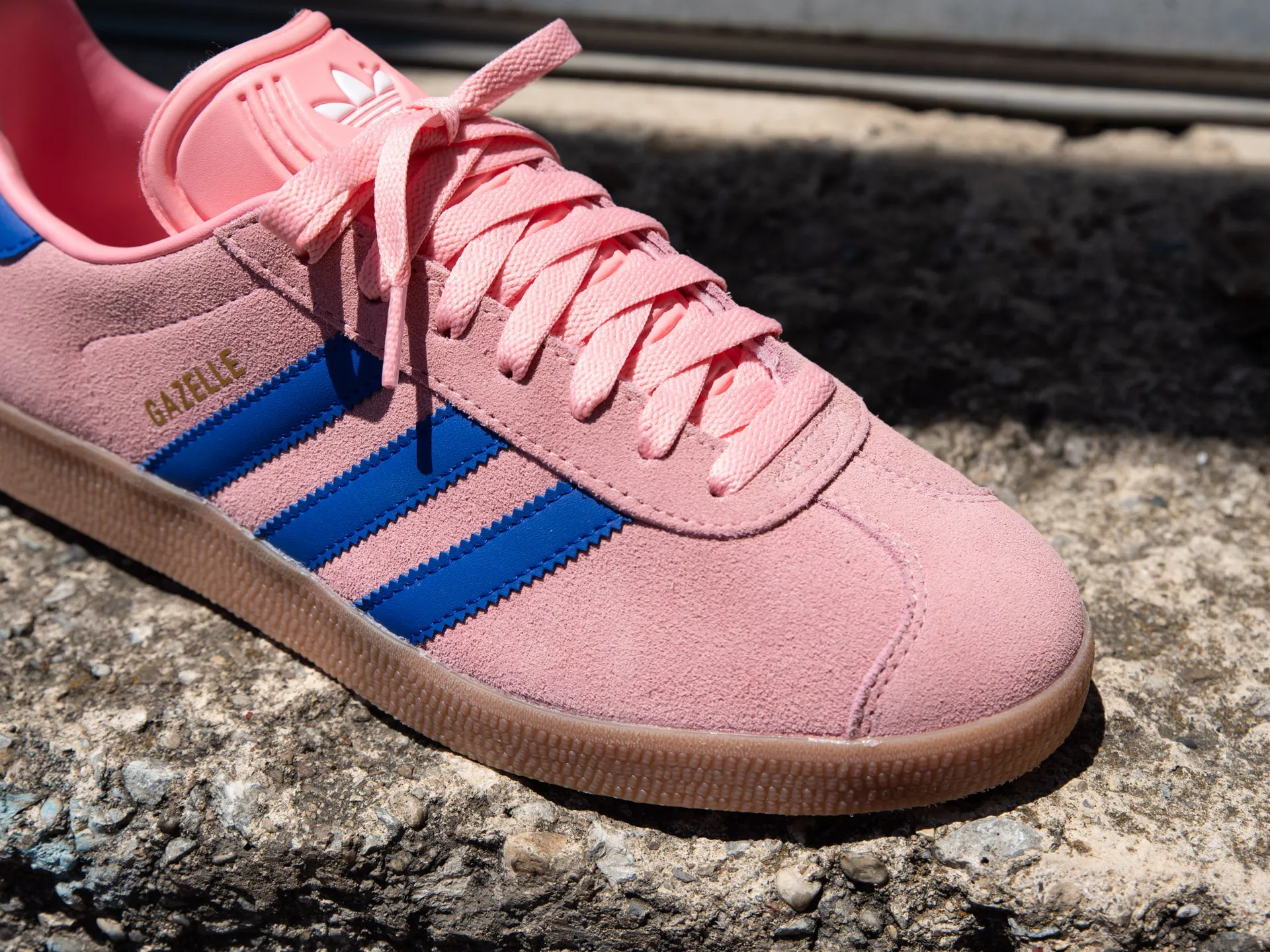 Adidas Mundial Team Turf Shoes Adidas Gazelle 'Semi Pink Spark/Lucid Blue'