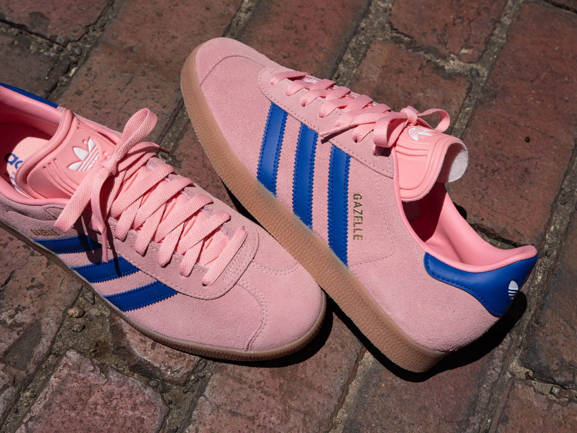 Adidas Gazelle 'Semi Pink Spark/Lucid Blue' Spikes Running Shoes Adidas