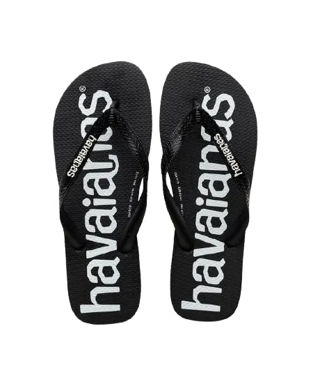 HAVAIANAS TOP LOGOMANIA - BLACK Slippers Microwave