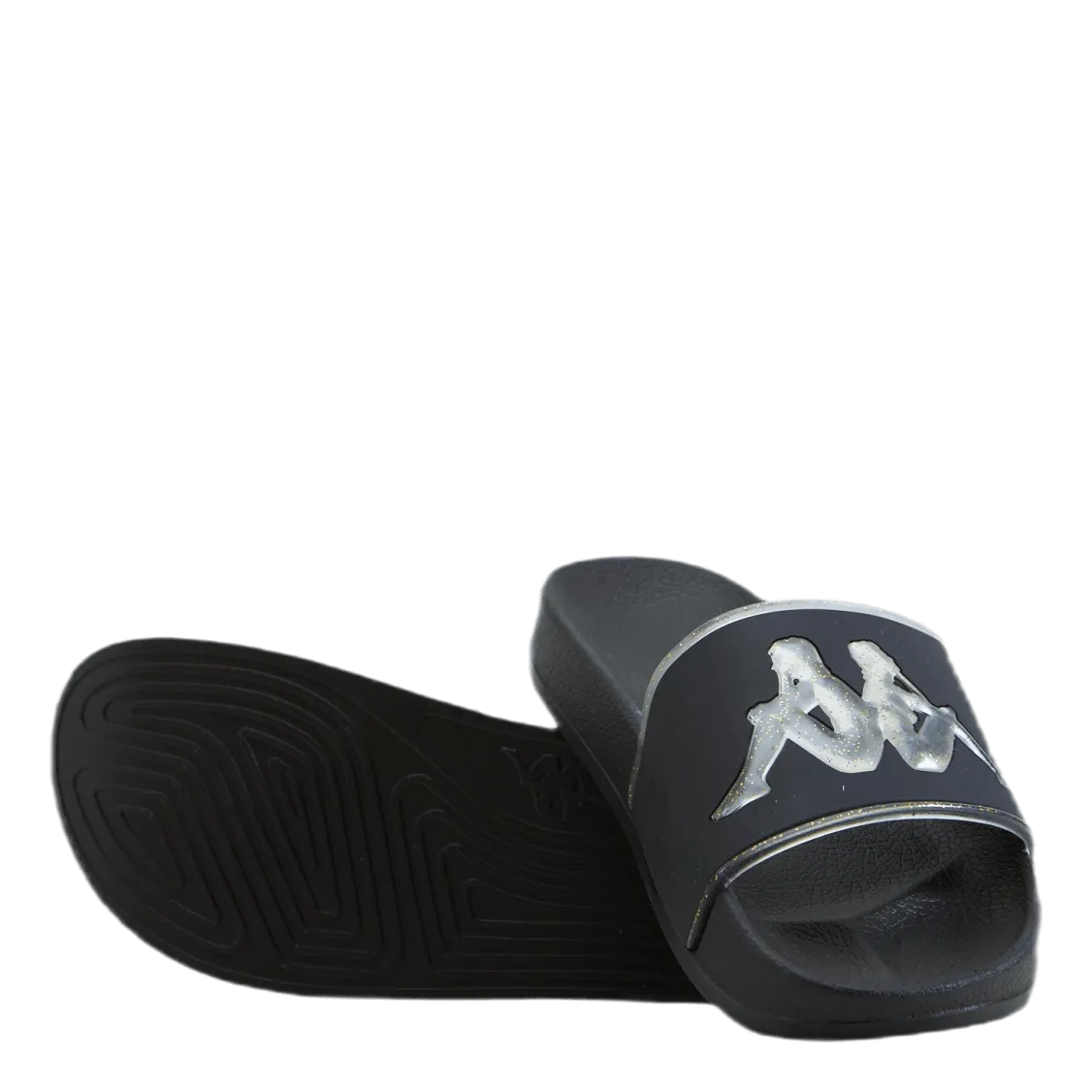 Slipper, Authentic Aqua 1 Black/Gold Flip Flops That Cover Bunions