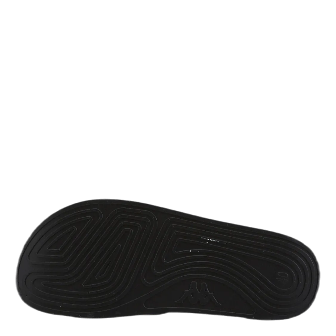 Slipper, Authentic Aqua 1 Black/Gold Half Size Flip Flops