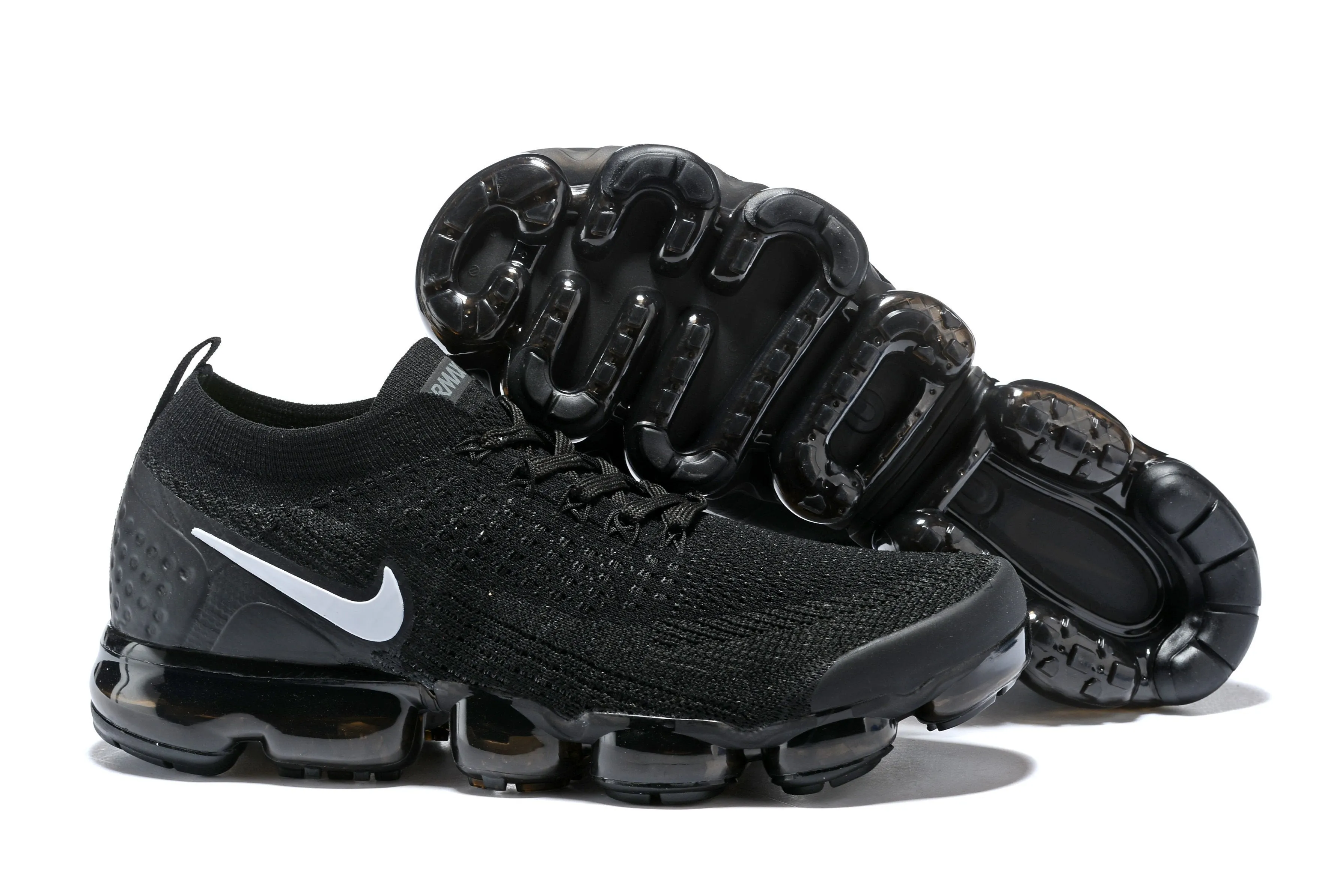 Cloudnova Sneakers Nike Air Vapormax Flyknit 2 All Black Shoes Sneakers Men !!! CYBER MONDAY SALE !!!