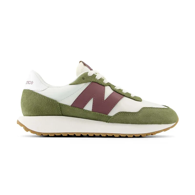 Women's 237 Dark Olivine/Sea Salt Colored New Balance