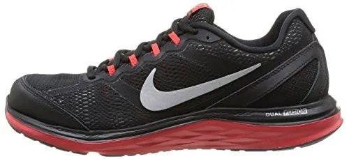 Asics Popular Shoes Dual Fusion Run 3 Blckmtllc Slvrchllng Rdwlf Running Shoe 12 US