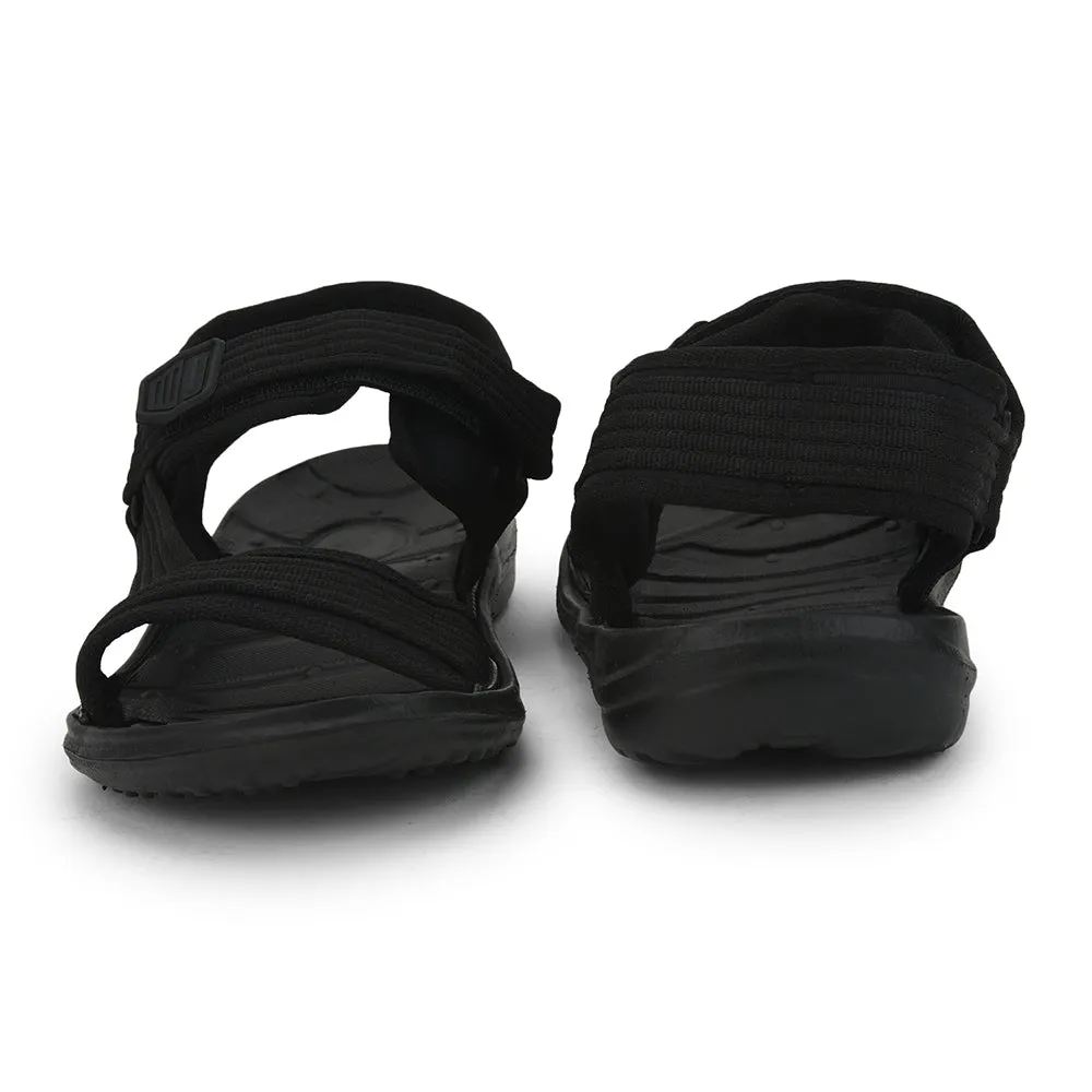 Gliders (Black) Casual Sandals For Men FIGHTER-N By Liberty Mink Slides