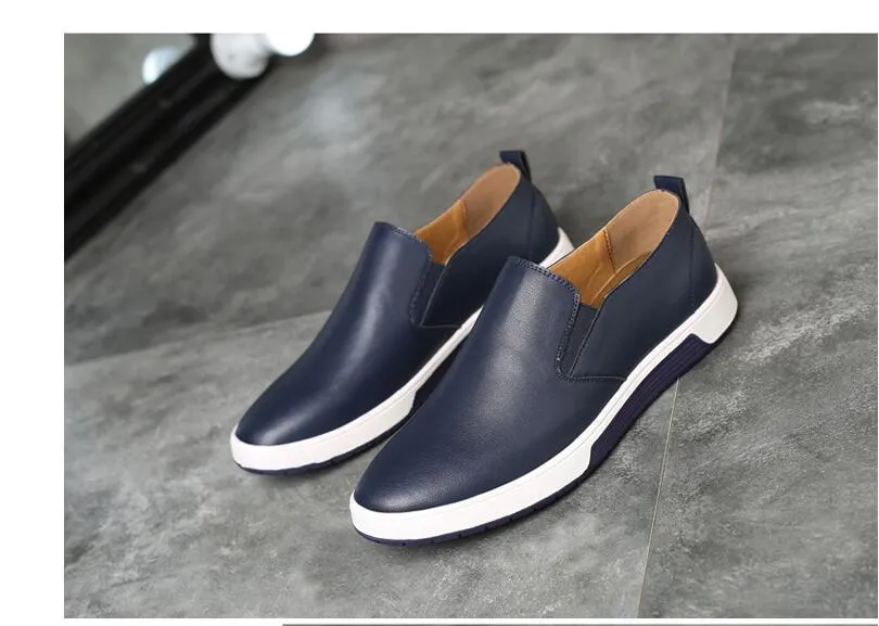 Cohen Loafers Winter Men Leather boots Loafers Shoes Fashion Warm Cotton Brand ankle boots lace up men Shoes footwear