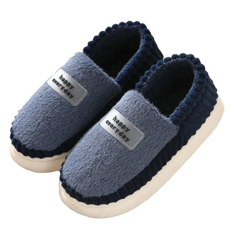 Banned Goods Slippers Groovywish Men Soft Plush Slippers Heel Protection Indoor Shoes