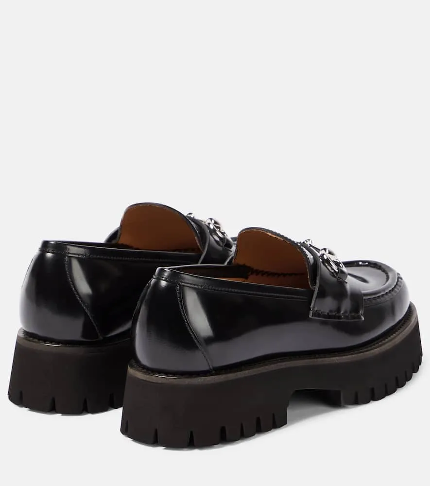 Gucci Sylke Horsebit leather loafers Lincoln Loafers