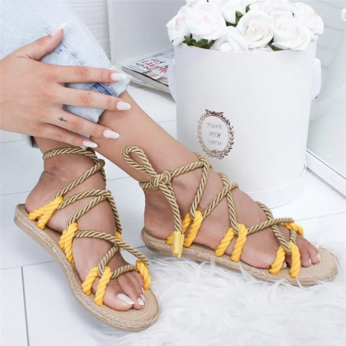 Flip Flops With Diamonds HAJINK Lace Up Sandals