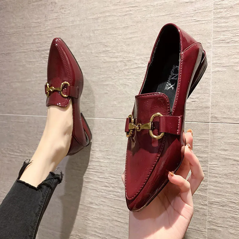Sebago Loafers Leather office Shoes Women Spring And Summer 2023 | Brodtica.com