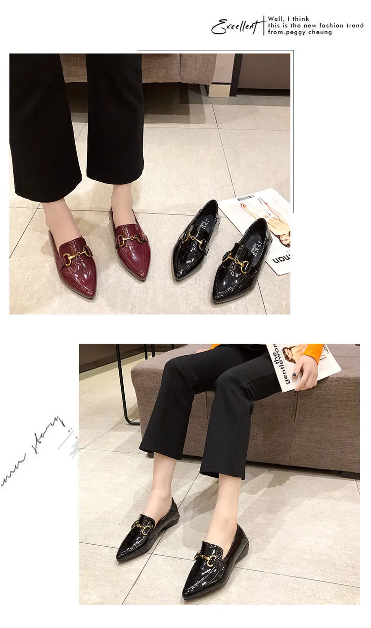 Casual Dress Loafers Leather office Shoes Women Spring And Summer 2023 | Brodtica.com