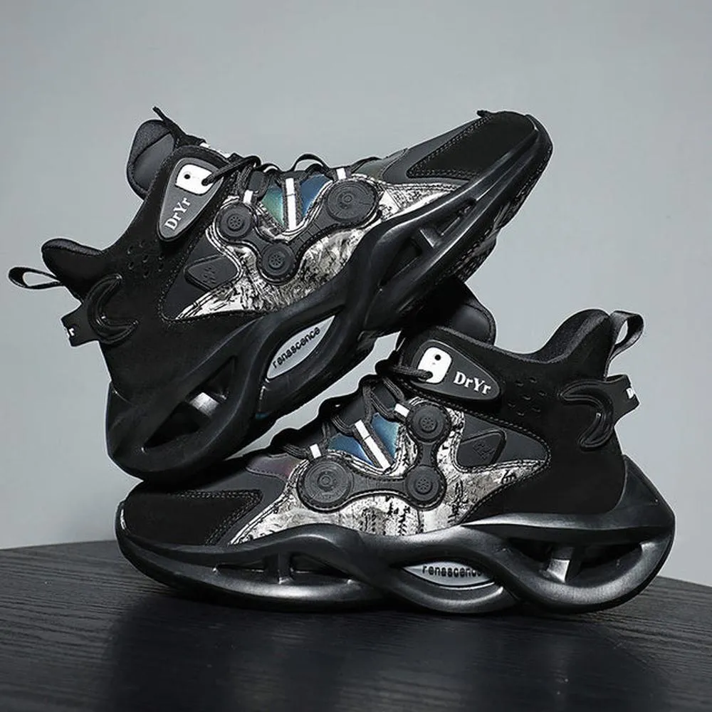 Men Casual Trainer Race Breathable Loafers Running Shoes Leg Pants With Loafers