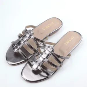 Ariat Boot Slippers Metallic Shiny Leather Strap Flat Sandal for Women