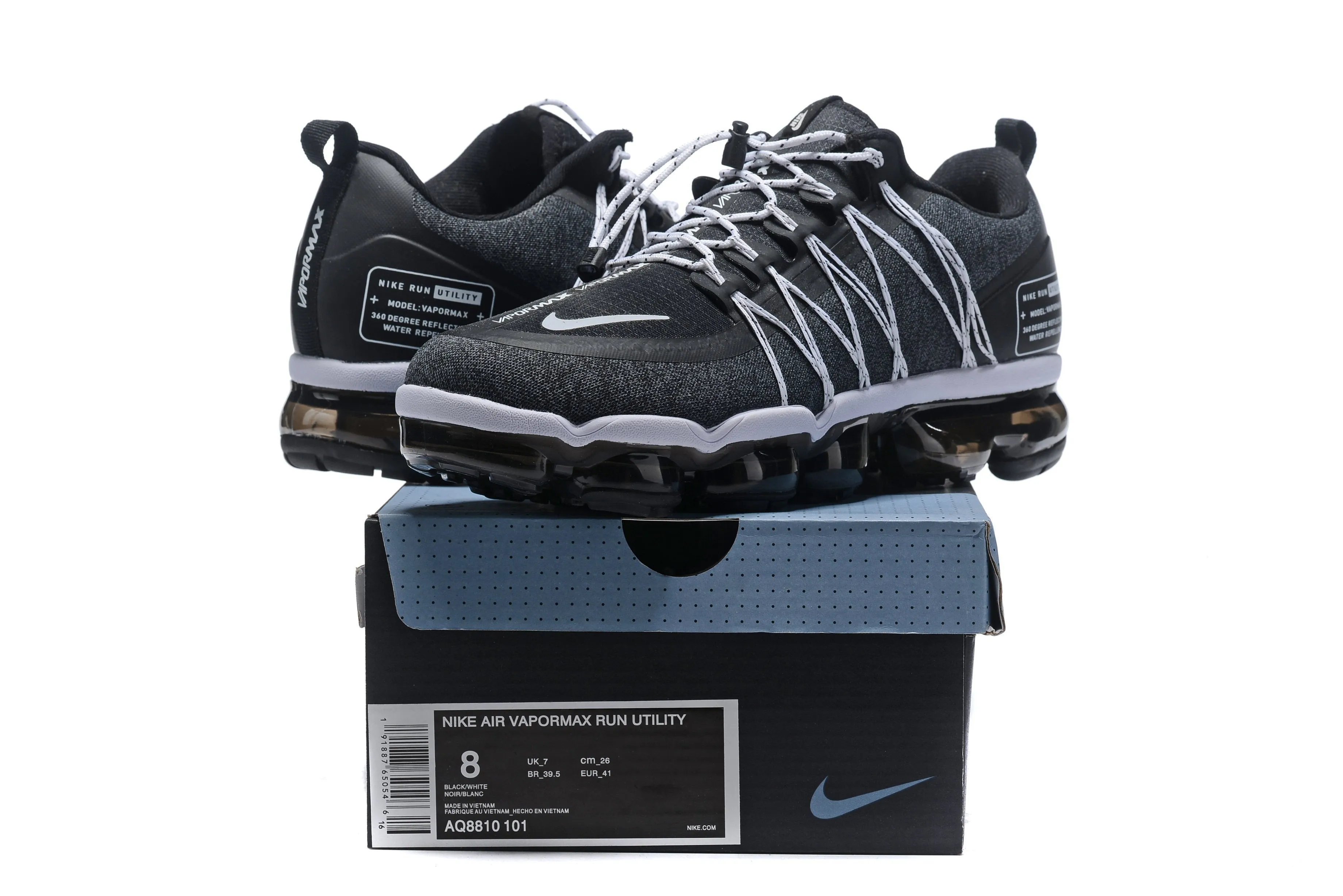 Carhartt Sneakers Nike Air Vapormax Run Utility Black White Shoes Sneakers Men Sale Size US 7, 8, 8.5, 9, 10, 11