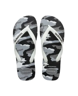 Best Washable Slippers HAVAIANAS TOP CAMU - STEEL GREY/WHITE