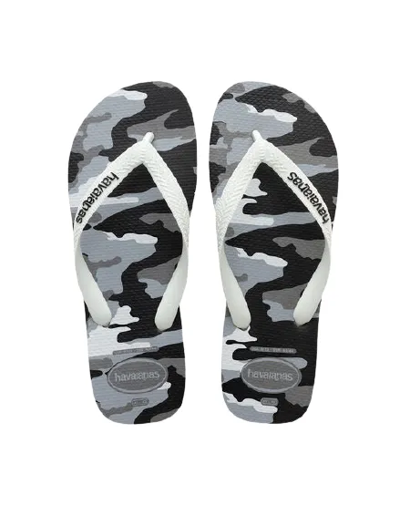 HAVAIANAS TOP CAMU - STEEL GREY/WHITE Tai Chi Slippers
