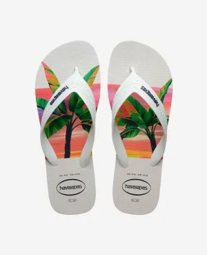 HAVAIANAS TOP MAX CONCEPT - WHITE Slippers With Shearling Lining