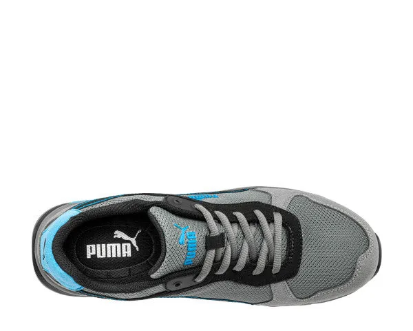 Puma Men's 643035 Front Side Gray Blue Low Composite Safety Toe Metal Free Work Shoes Puma Shoes Shopping Online