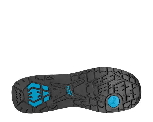 Puma Men's 643035 Front Side Gray Blue Low Composite Safety Toe Metal Free Work Shoes Puma Tazon Fm Running Shoes