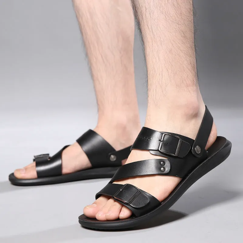 Sandals Men Casual Comfortable Barefoot Buckle Shoes Earth And Spirit Sandals
