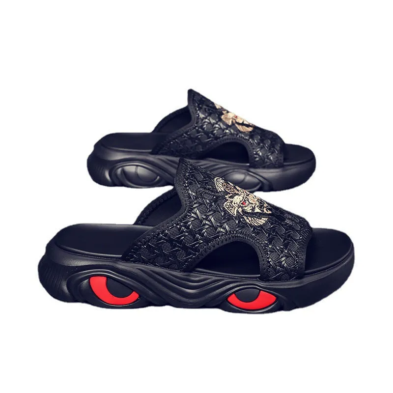 Fluffy Bunny Slippers Men Beach Shoes Men's Slippers Fashion Outdoor Casual Beach