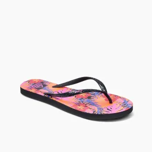 Reef Seaside Prints Hibiscus Coral Womens Flip Flops Liliana Flip Flops