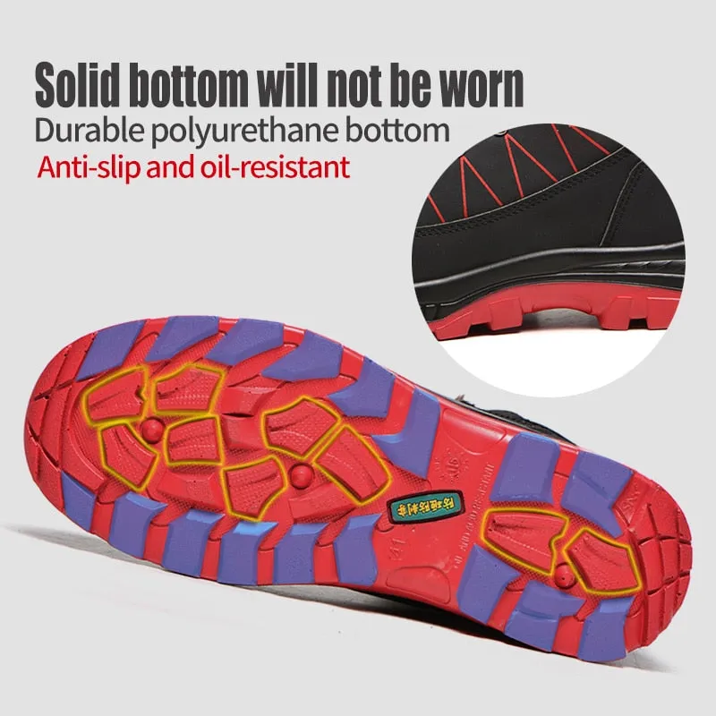 Steel Toe Working Boots Male Work Boots Lightweight Comfort Safety Shoes Men Steel Toe Work Sneakers Men Indestructible Shoes Security Protective Shoes