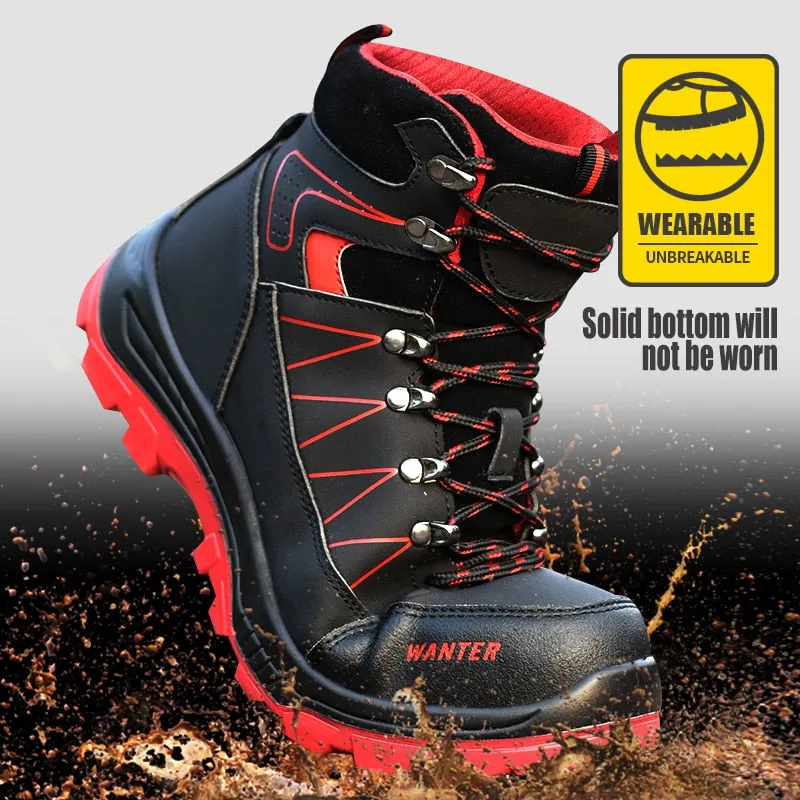 Male Work Boots Lightweight Comfort Safety Shoes Men Steel Toe Work Sneakers Men Indestructible Shoes Security Protective Shoes Best Non Metallic Work Boots