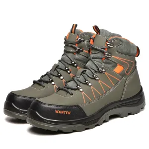 Male Work Boots Lightweight Comfort Safety Shoes Men Steel Toe Work Sneakers Men Indestructible Shoes Security Protective Shoes Best Pull-on Work Boots