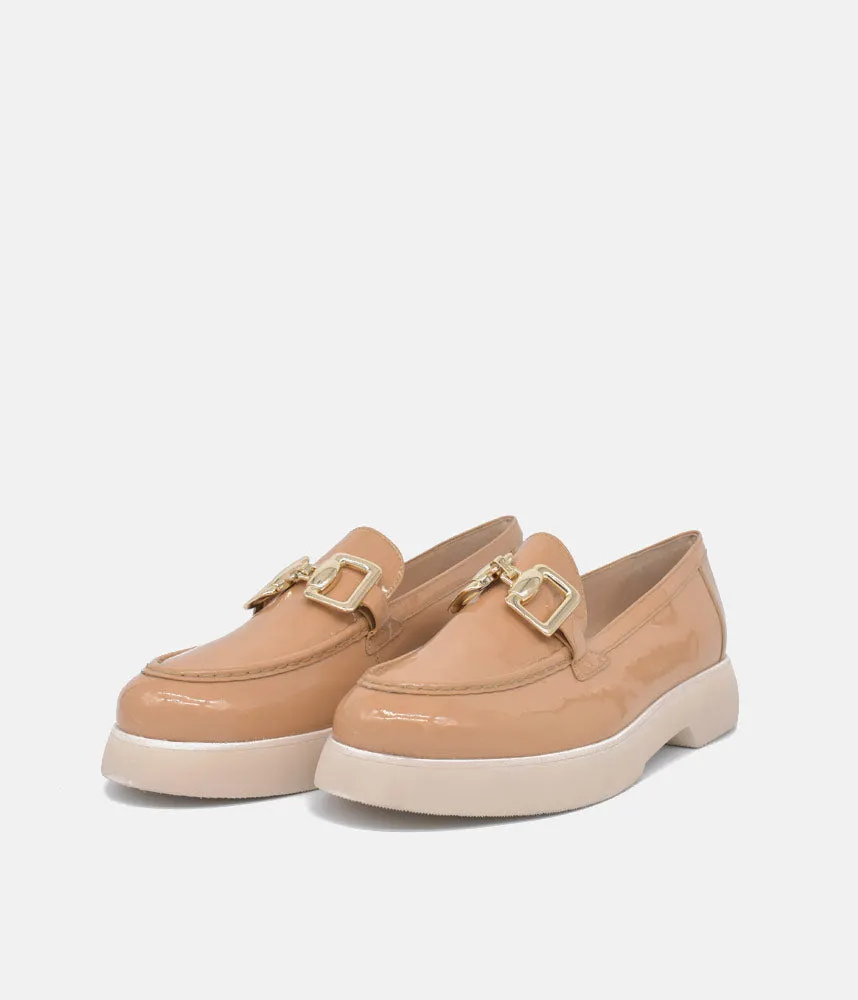 Hogl Premium Patent Leather Coffee Loafers Loafers With Joggers