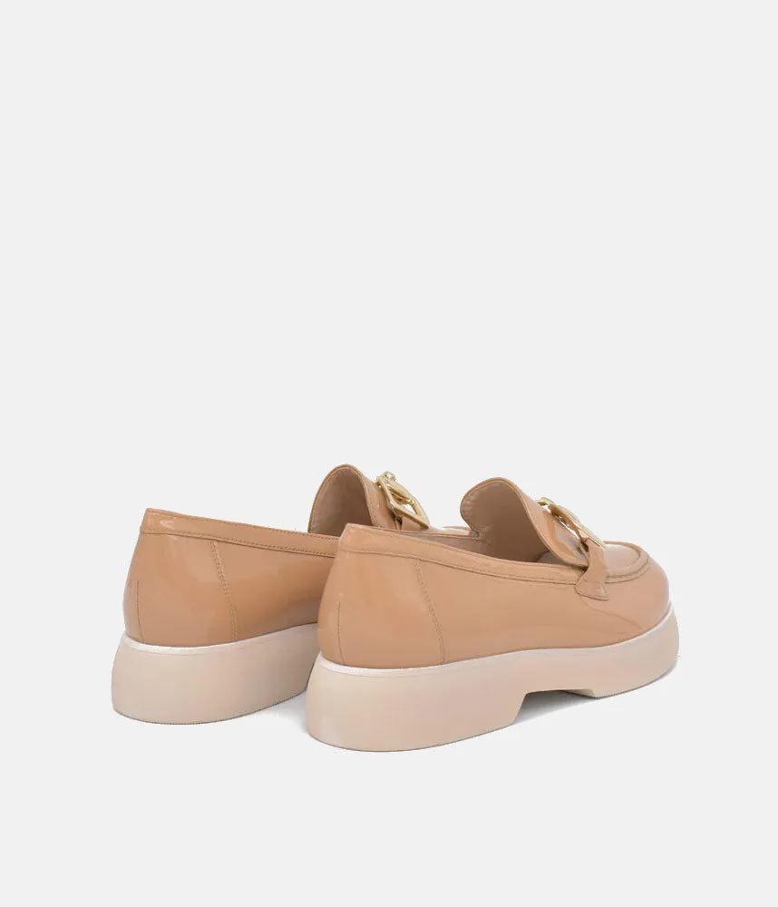 Hogl Premium Patent Leather Coffee Loafers Dress Loafers For Men