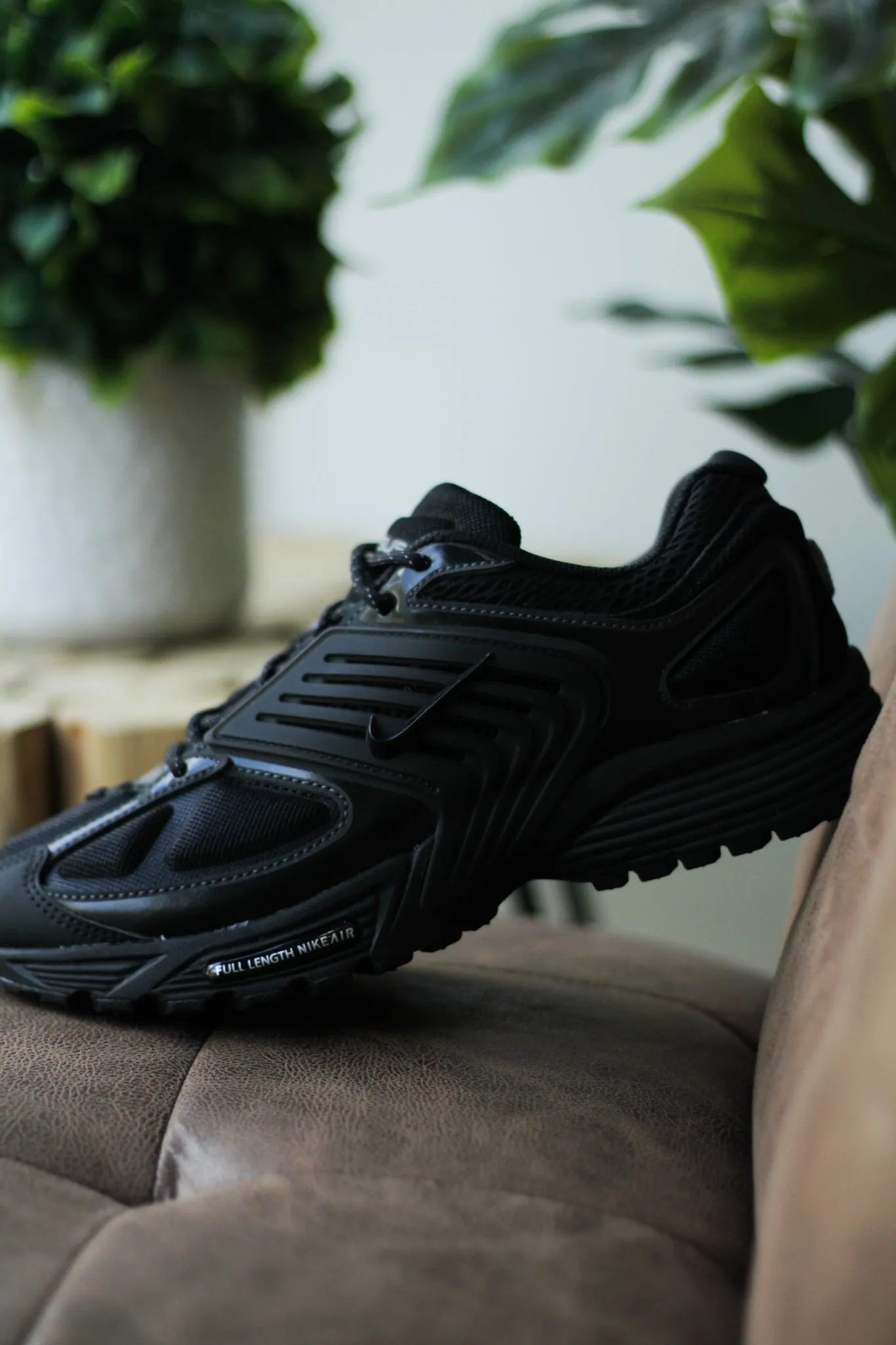 Asics Low Drop Running Shoes AIR PEGASUS WAVE "BLACK"