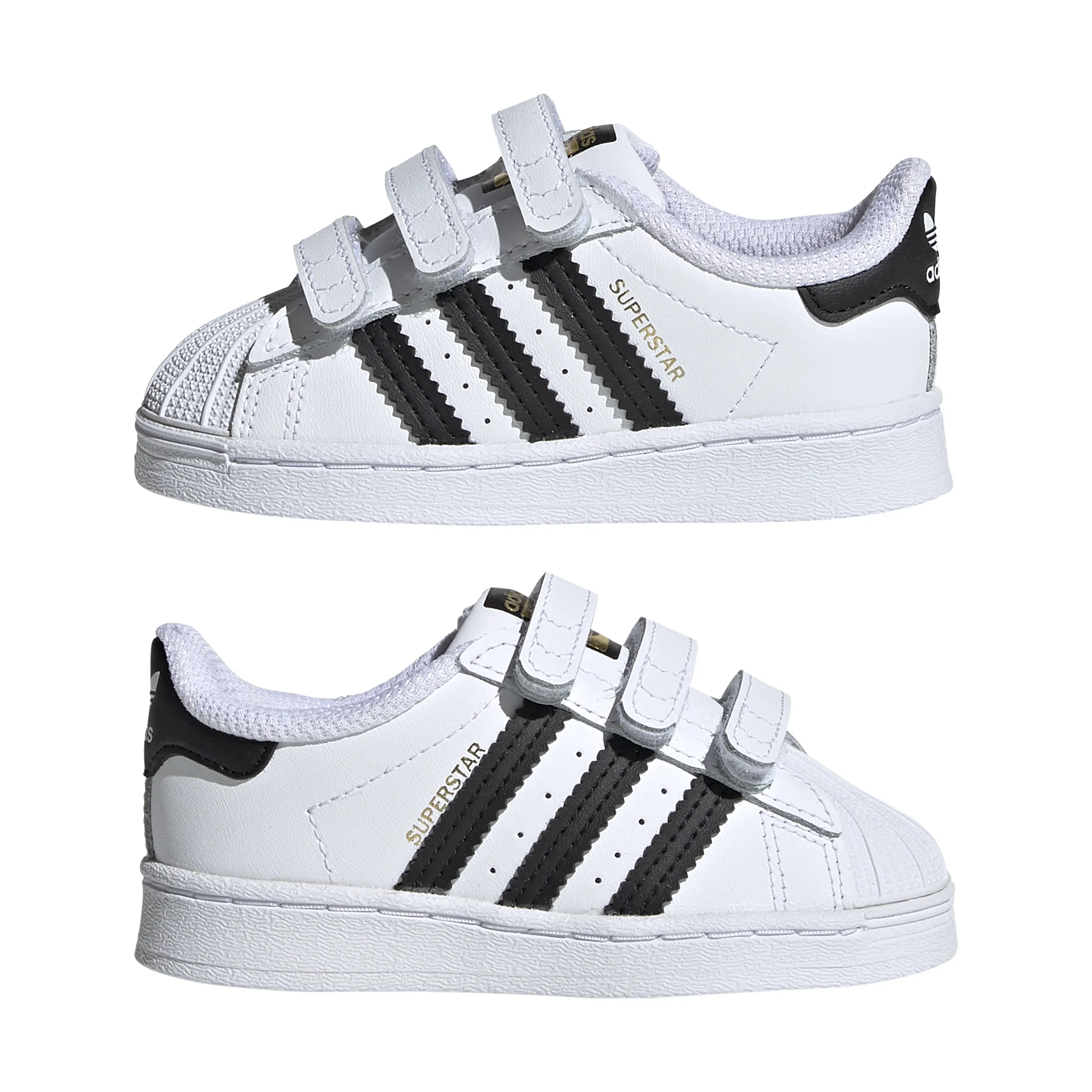 Baby/Toddler Adidas Superstar CF I "Cloud White Core Black " Adidas Wide Running Shoes