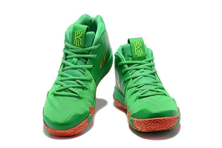 Saucony Or Asics Running Shoes Nike Kyrie 4 Green Red Orange Men Basketball Shoes Sale Size US 7-12