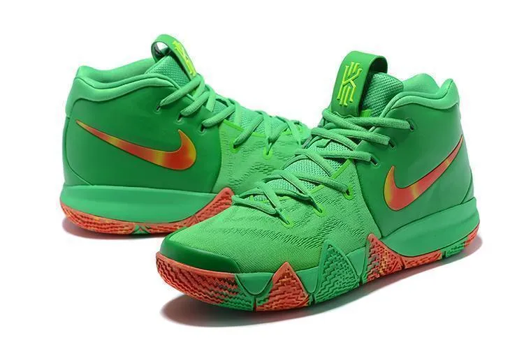 Nike Kyrie 4 Green Red Orange Men Basketball Shoes Sale Size US 7-12 Asics Walking Vs Running Shoes