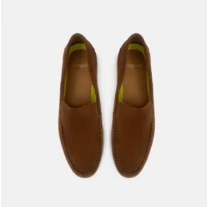 Dream Walker Men's Hybrid Loafer Brown Calf Suede Loafers Wide Feet