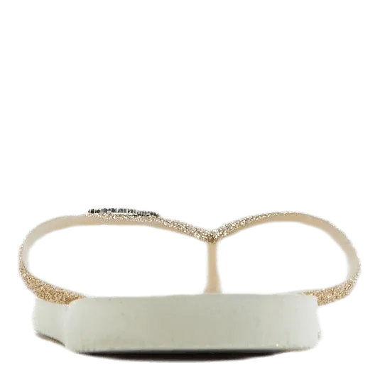 Slim Glitter II Beige Foam Bottom Flip Flops