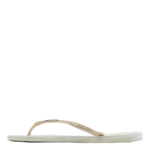 Slim Glitter II Beige Flip Flops For Sensitive Feet