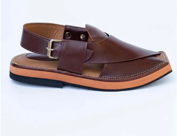 KHAAIS KAPTAN - Burgundy Fitory Slippers