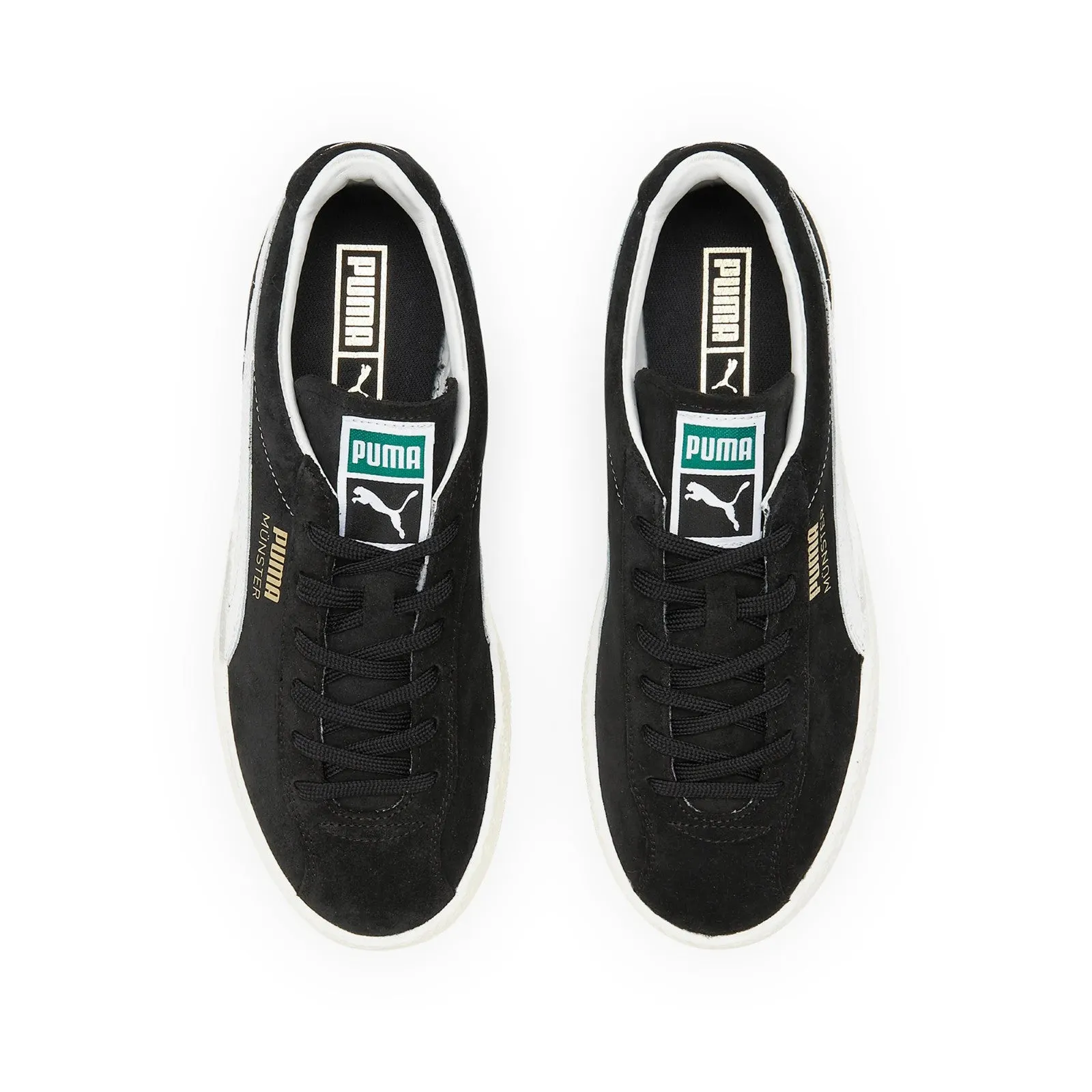 Asics Shoes Feet Puma Muenster Classic (Puma Black-Puma White) Men's Shoes 383406-02