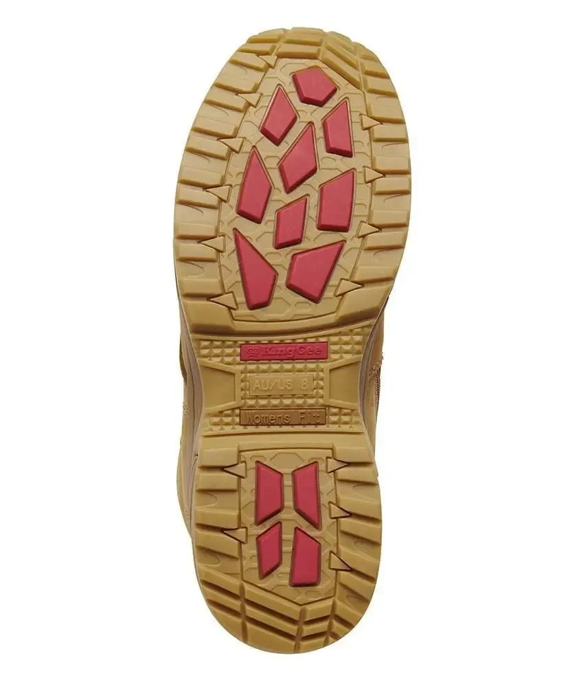 8 Inch Composite Toe Work Boots KingGee Women's Tradie Side Zip Boot K27380