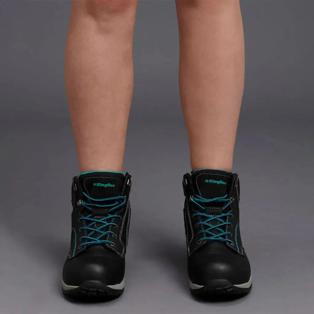 KingGee  Women's Tradie Zip Boot  K27360 Aluminum Toe Work Boots