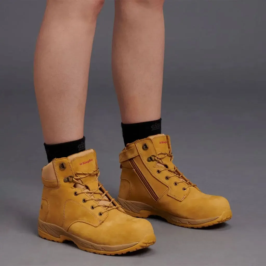 KingGee Women's Tradie Zip Boot K27380 Best Work Boots For Laborers