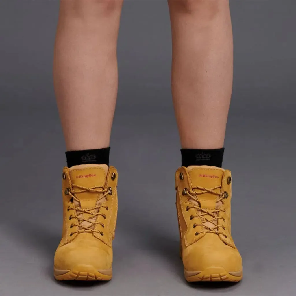 Second Shift Steel Toe Work Boots KingGee Women's Tradie Zip Boot K27380