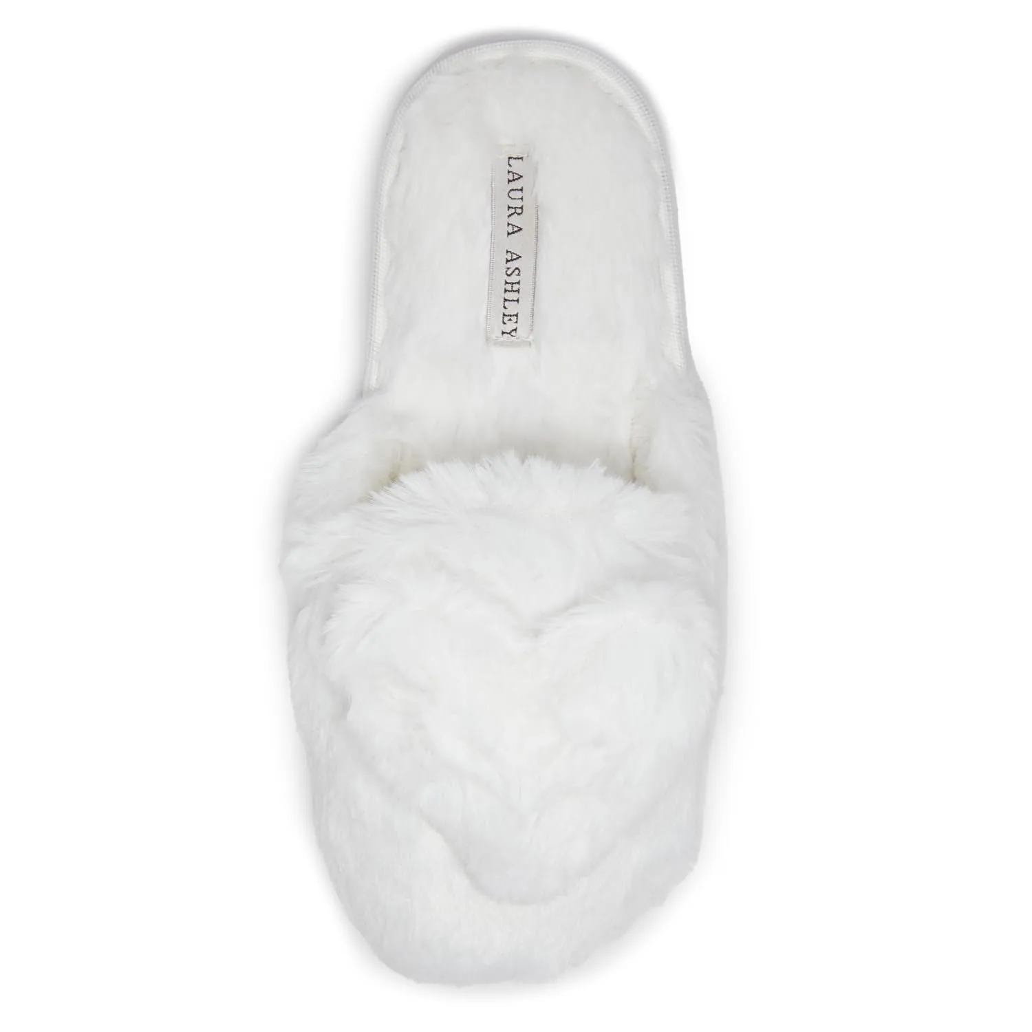 Imran Potato Caveman Slippers Laura Ashley Women's Slippers, Plush Faux Fur Memory Foam Scuff Slide Slippers, Heart Slip On Slippers for Women - Ladies Indoor House/Bedroom Shoes