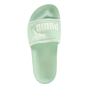 Leadcat FTR White/Green The Row Leather Flip Flops