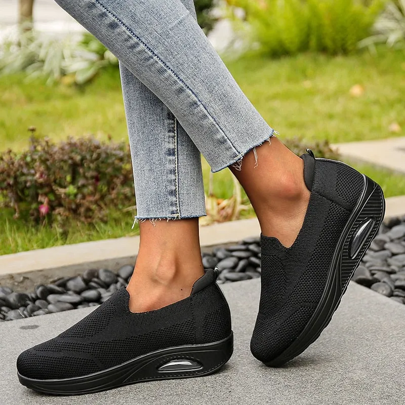 Lichtgewicht Slip-On Sneakers Brandblack Sneakers